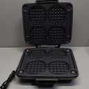 Dash Multi Mini Waffle Maker - Makes Four Waffles at Once for Family Breakfasts - Dual Nonstick Heating Plates & Easy-Release Surface - Compact & Fast-Heating - Graphite