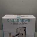 CASABREWS 3700 Essential Espresso Machine 20 Bar, Stainless Steel Coffee Maker with Steam Milk Frother, Espresso Coffee Machine Cappuccino Latte Machine with 43.9oz Removable Water Tank, Creamy