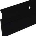 Heavy Duty Weight Aluminum with Long Vinyl Door Sweep (Black, 4 FT)
