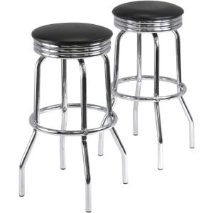 Winsome Wood Summit Stool, Black