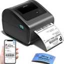 Bluetooth Shipping Label Printer 4x6, D450BT Thermal Label Printer for Shipping Packages, Thermal Printers for Small Business, Compatible with Android, iPhone, Windows, macOS, Tiktok, UPS (Grey)