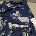 YOZLY Nightgowns for Women Soft Cotton Long Sleeve Night Gwon with Pockets (Medium, Floral Navy)