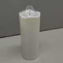 8" 10" 12" 14" x 4" Large Waterproof Outdoor Flameless Candles, 4 Pcs LED Pillar Candles with Remote and Timers Battery Operated Jumbo Flickering for Home Patio Church Lanterns(White)