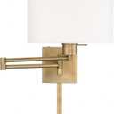 Livex Lighting 40036-01 1-Light Swing Arm Wall Light, Antique Brass