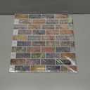 Art3d 10-Piece Peel & Stick Kitchen/Bathroom Backsplash Tiles, 12" X 12" Colorful Marble Tile Design