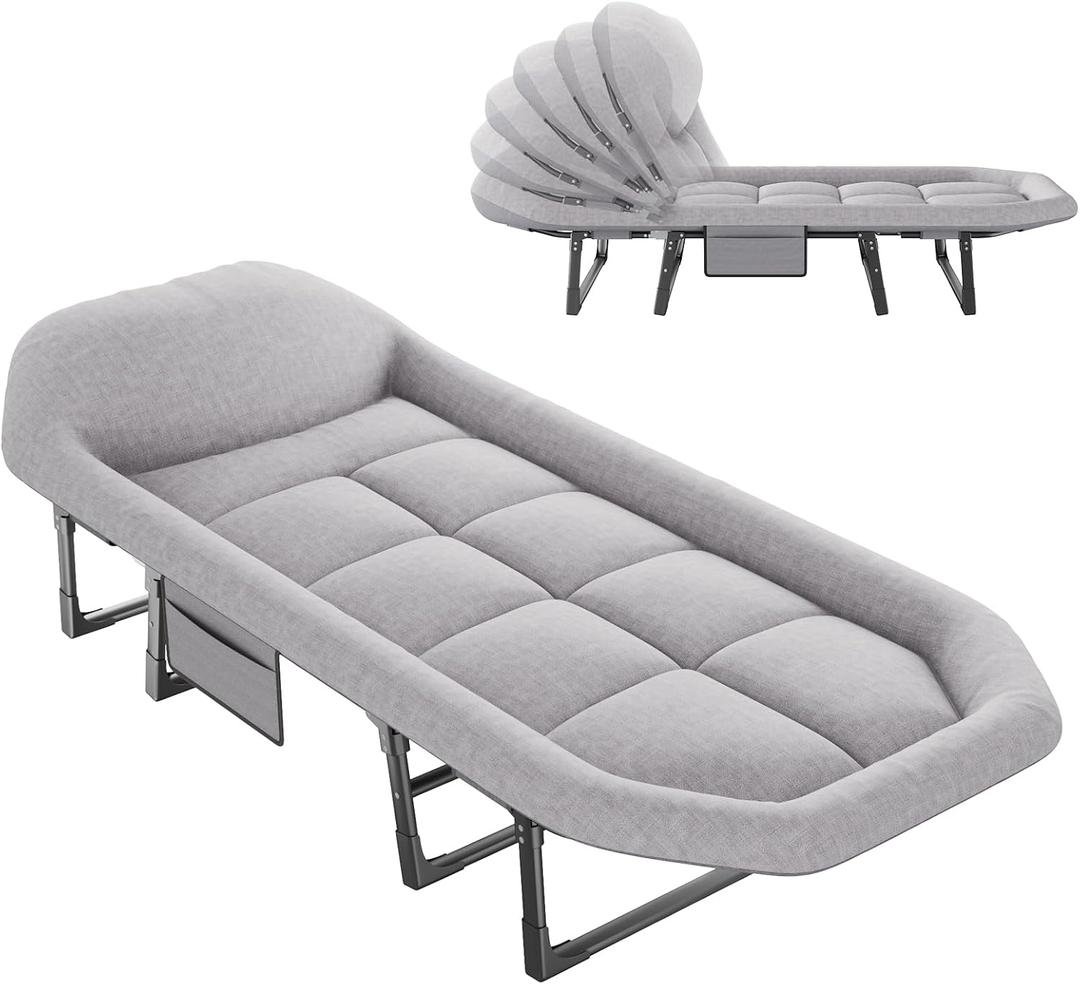 NEWBULIG Camping Cots for Adults, Camping Cot with Mattress, 69"*22.5"*30"