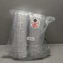 Mr Miracle Clamshell Containers - Clear Disposable Plastic To-Go, Leak-Resistant and Durable for Delivery like Uber Eats, Ideal for Cakes, Salads, Small Sandwich, Personalizable (5" X 5" - 100 Count)