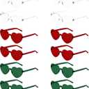 SythorYang Heart Shaped Sunglasses 12 Pairs Heart Sunglasses Bulk for Women Colorful Glasses for Summer Women Party Favors