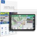 [2-PACK] Premium Tempered Glass Screen Protector for Garmin RV 1090, RV 1095 Navigator 10 Inch Touchscreen Anti Glare (Matte)