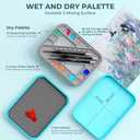 Nicpro Miniature Painting Kit with Wet Palette & 11PCS Detail Paint Brushes Drybrush, 100PCS Wet Pallet Paper, 4PCS Sponge, Brush Holder Mixing Paint Saver Palette for Miniature Model Painting