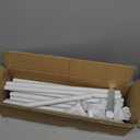 VETHIN 4 Corners Post Princess Bed Canopy Curtain Double Layer Cozy Drape Netting 4 Opening Mosquito Net for Girls & Adults Bedroom Decoration Accessories (Double White, 53" W*78" L*82"*H/(Full))