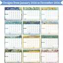 2 x 2026 calendar wall calendar January-December Plan Calendar Festive Days Theme wall calendar 13 x10 Wall Calendars for Office Home Planning & Organizing (styleOil Painting)