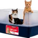 IRIS USA XX-Large Side Entry Cat Litter Box, Navy
Huge 30" x 20" x 14", Multi-Cat Use, Extended Length Design, Jumbo Capacity Pan, Comfortable Space, Multiple Cat Ready
