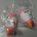 2 x Valentines Day Birthday Gifts for Mom,Handmade Crochet Rocket Mom Gifts from Daughter Son,Funny Mothers Day Small Gift for Best Mama Wife Moms Mother in Law Bonus Step,Cute Space Office Desk Decor