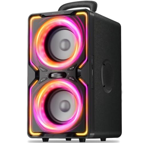 Hotlemon Large Bluetooth Speaker: 240W Peak Powerful Loud Sound & Deep Bass