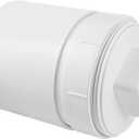 4" Sewer Cleanout Adapter with Plug Pipe Fitting, PVC DWV Flush Sewer Cleanout Cap, PVC S&D Coupling, 4-Inch, Hub X Hub Connection, for use with 4-Inch Sewer and Drain Pipe