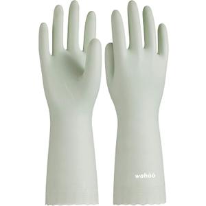 LANON wahoo Skin-Friendly Cleaning Gloves, Dishwashing Kitchen Gloves with Cotton Flocked Liner, Reusable, Non-Slip, Canary Green, Small (Small (Pack of 1)) LANON wahoo Skin-Friendly Cleaning Gloves, Dishwashing Kitchen Gloves with Cotton Flocked Liner, Reusable, Non-Slip, Canary Green, Small (Small (Pack of 1))