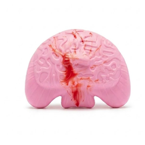 Brain-shaped rubber/silicone dog chew toy