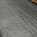 VEVOR Sound Dampening Blanket, 96" x 80", Extra Large Studio Grommeted Blanket with Grommets, Light Blocker for Door Acoustic Noise Blocking Blanket Studio Sound Absorption Sheet, Black