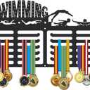 SUPERDANT Medal Hanger Medals Holder Personalised Award Black Metal Rack Wall Mount Sports Hanging Gifts for Man Woman Athletes