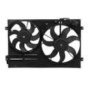 munirater Radiator Cooling Fan Replacement for Be-etle 2011-2016 Replacement for Golf VI 2010-2013 Replacement for Pa-ssat B6 2005-2007/2009-2010