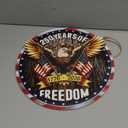 American 250th Anniversary Decoration 3D Double Layer Wooden Snow Eagle Wooden Door USA Freedom Wreath for Front Door Sign Wall Signs Decor Wreaths Sign Hanging for Home Wall Decor Outdoor Indoor Party Supply