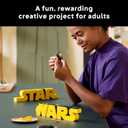 LEGO Star Wars Brick-Built Star Wars Logo - Building Set for Adults 18+ - Star Wars Gift Idea for Birthdays - Collectible DIY Model Kit - Home Decor Idea for Fans of The Movie Series - 75407