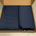 Amazon Basics Lightweight Super Soft Breathable Brushed Microfiber 4 Piece Bed Sheet Set with 14-Inch Deep Pockets, Wrinkle Resistant, Queen, Navy Blue, Solid