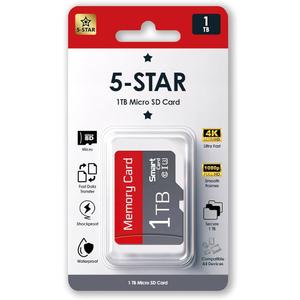5Star 1TB Micro SD High Speed Memory Card for Car Navigation, Smartphone, Portable Gaming Devices, Camera, and Drone