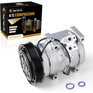 AC Compressor with Clutch Compatible with Honda Accord, Odyssey, Pilot, Ridgeline & Acura MDX, TL, 3.0L 3.2L 3.5L- Replaces 38810RCAA01, 98307, 97307, 639318, CO 10736C