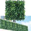 Grass Wall Panels,12Pcs 10"x 10" Artificial Boxwood Hedge Panels for Indoor Outdoor Decor, Higher Density Faux Greenery Wall Backdrop Green Wall Privacy Screen for Patio Party and Backyard