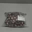 SweatyRocks Women's 2 Piece Ruched Bandeau Bikini Sets Polka Dots Bathing Suits (Medium, Brown)
