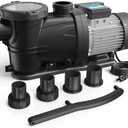 VIDAPOOL In/Above Ground Pool Pump, Self Primming High Flow (Single Speed, 2HP, 8120 GPH, 115V)