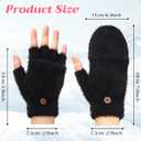 SATINIOR 8 Pairs Women's Winter Gloves Warm and Fleece Lining Knit Touchscreen Elastic Cuff Texting Gloves (Khaki, Taro, Pink, Black)
