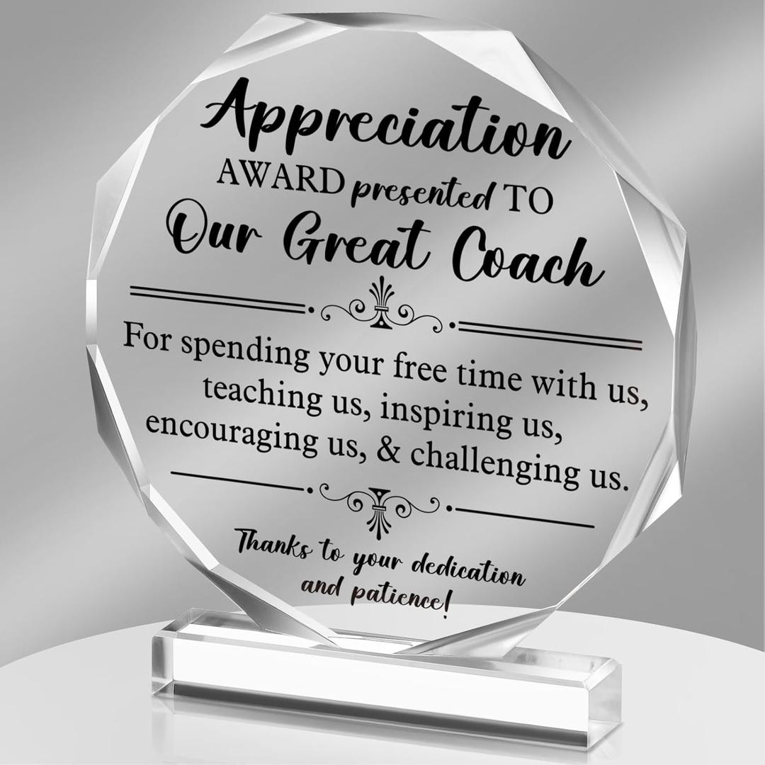 Panelee Thank You Gifts for Women Men Acrylic Appreciation Inspirational Gift Office Coworker Farewell Acrylic Sign Table Decor for Home(Elegant)