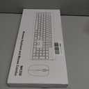 Wireless Keyboard and Mouse Combo, Full Size Silent Ergonomic Keyboard and Mouse, Long Battery Life, Optical Mouse, 2.4G Lag-Free Cordless Mice Keyboard for Computer, Mac, Laptop, PC, Windows