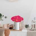 IPOPU Daisies Flowers Artificial,20PCS Gerbera Daisy Artificial Flowers Fake Daisies for Wedding Party Office Home Decorations(Rose Red)