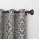 28-48 in. Petite Caf Adjustable Knob End Curtain Rod, 1/2 in. Diameter, Brown