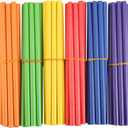 60 Pcs Rhythm Sticks for Kids Bulk, Wood Music Lummi Sticks, 6 Colors (Multicolour)