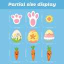 4 Sheets Easter Window Clings Colorful Egg Carrot Window Decals Holiday Windows Decoration Easter Rabbit Footprints Electrostatic Windows Stickers for Home School Shop Glass Display Party Supplies (907)