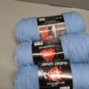 3 x RED Heart Super Saver Yarn, Light Blue