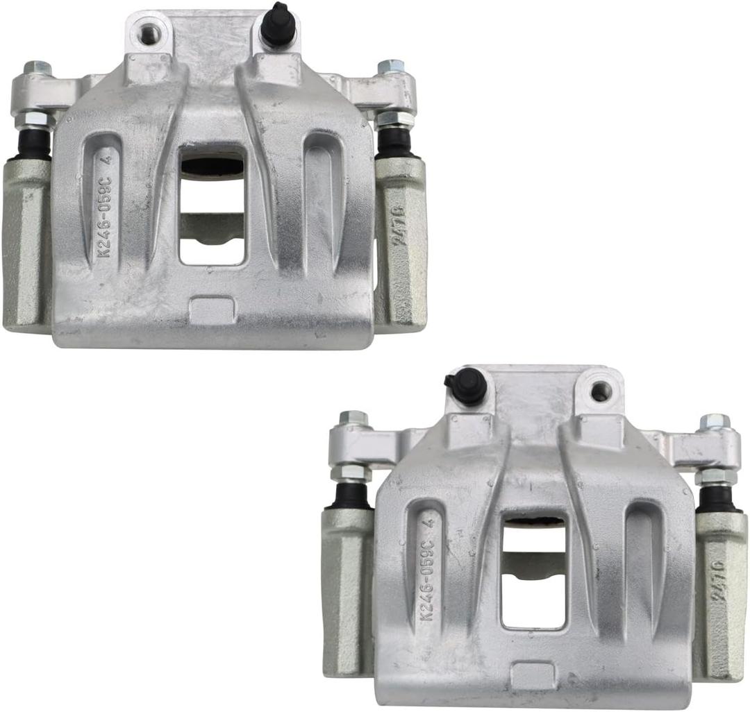 TRQ Front Brake Caliper Set Compatible with 12-21 Chrysler Dodge