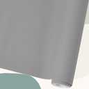 2 x CALFOVERA 54 x 12 Inch PU Leather Upholstery Fabric 0.6mm Thick Soft Gray Microfiber Leather Sheet Big Lychee Grain Waterproof Synthetic Vinyl Roll for DIY Sewings Sofa Handbag Hair Bows Decorations