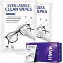 [200 Count] Lens Wipes for Eyeglass - Cleaner Wipes for Glasses, Camera Lens & All Screens - Pre-moistened Individually Wrapped Sracth-Free,Streak-Free