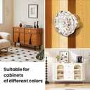 Vintage Cabinet Knobs Crystal Cabinets Knob 4 Pack, Antique Brass Small Pull Clear Crystal For Closet Dresser Drawers Cupboard Wardrobe, Solid Alloy Retro Pulls Single-Hole Old Fashioned Handle