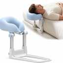 Massage Headrest for Bed, 130° Adjustable Face Down Pillow for Sleeping & Mattress Attachment, Ergonomic Prone Position Cushion for Home SPA Relaxation, Supports up to 220 lbs