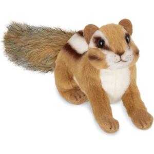 Bearington Chippie Chipmunk Stuffed Animal - 7" Realistic Stuffed Animals with Soft Fur for Toddlers and Wildlife Animal Lovers - Plush Toy Chipmunk Stuffy - Adorable Gift for Kids