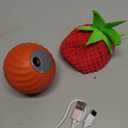 Interactive Dog Ball, USB Rechargeable Automatic Moving Dog Toy with Treat Dispenser, 2.87-Inch Washable TPU Puzzle Ball for Small & Medium Dogs, Exercise & Mental Stimulation (Orange)