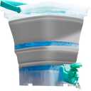 Gel Splatter Ammo Bucket, Portable Blaster Round Depot, Collapsible Blaster Accessories, with 10,000+ Bonus, Large Capacity Container & Fast Loading Nozzle