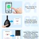 Air Tracker Tags (iOS Only) 4 Pack: Bluetooth Item Finder with Apple Find My APP, Item Locator for Keys Finder, Bags Wallets Anti-Loss, IP68 Waterproof Smart Tag (Water Drop)